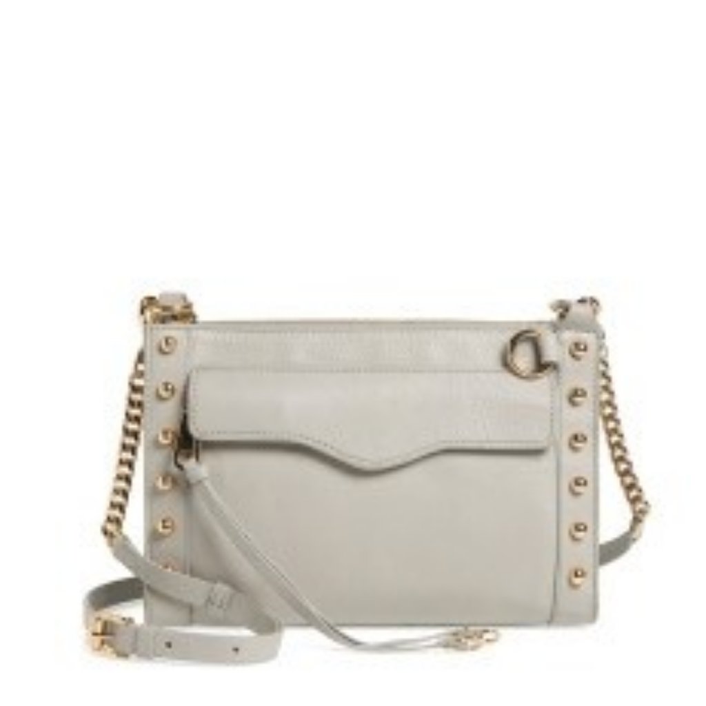 Rebecca Minkoff M.A.B. Crossbody With Studs Grey